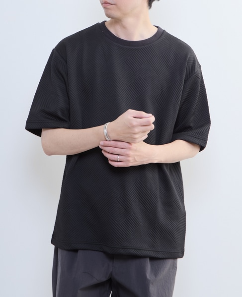 【MASTER FRAME/マスターフレーム】ブリスタージャガードクルーネックTシャツ 詳細画像 ホワイト 21