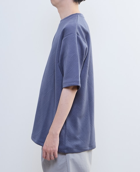 【MASTER FRAME/マスターフレーム】ブリスタージャガードクルーネックTシャツ 詳細画像 ホワイト 3