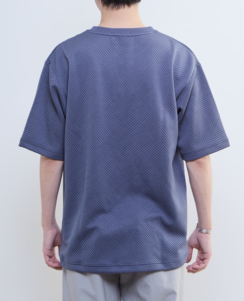 【MASTER FRAME/マスターフレーム】ブリスタージャガードクルーネックTシャツ 詳細画像 ホワイト 4