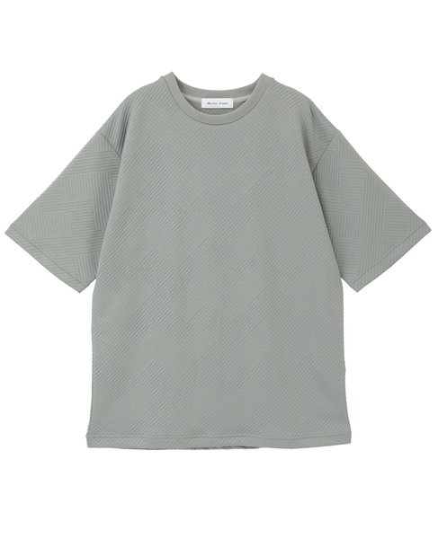 【MASTER FRAME/マスターフレーム】ブリスタージャガードクルーネックTシャツ 詳細画像 ミント 2