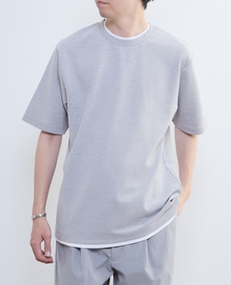 【MASTER FRAME/マスターフレーム】Wフェイスカノコ フェイクレイヤードTシャツ