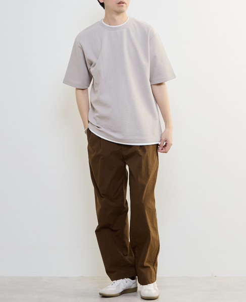 【MASTER FRAME/マスターフレーム】Wフェイスカノコ フェイクレイヤードTシャツ 詳細画像 グレー 18