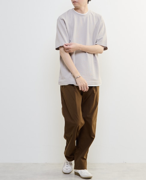 【MASTER FRAME/マスターフレーム】Wフェイスカノコ フェイクレイヤードTシャツ 詳細画像 グレー 19