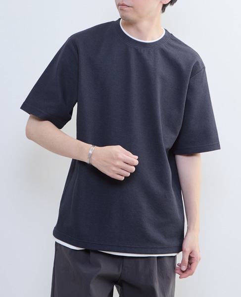 【MASTER FRAME/マスターフレーム】Wフェイスカノコ フェイクレイヤードTシャツ 詳細画像 グレー 20