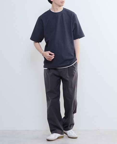 【MASTER FRAME/マスターフレーム】Wフェイスカノコ フェイクレイヤードTシャツ 詳細画像 グレー 23