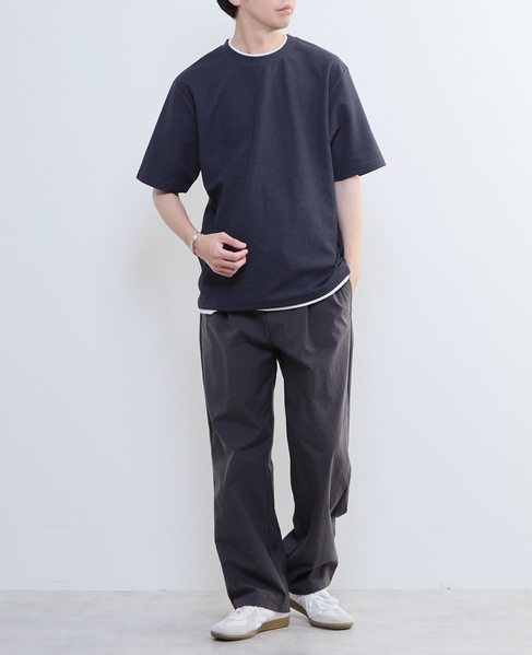 【MASTER FRAME/マスターフレーム】Wフェイスカノコ フェイクレイヤードTシャツ 詳細画像 グレー 26