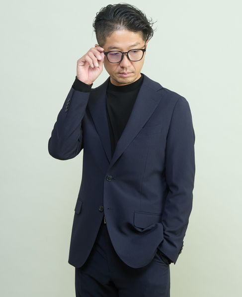 リノテックセットアップスーツ | ウォッシャブル / 防シワ 詳細画像 ネイビー 17