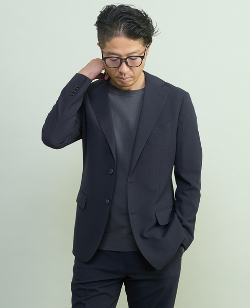 ドライテックセットアップスーツ | ウォッシャブル / 防シワ 詳細画像 ネイビー 12