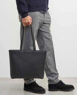 スプリットレザーミッドサイズトート