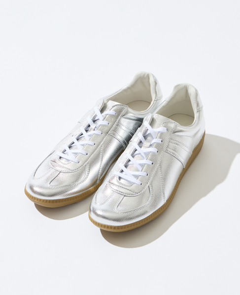 GERMAN TRAINER / ジャーマントレーナー | レザースニーカー 詳細画像 シルバー 1