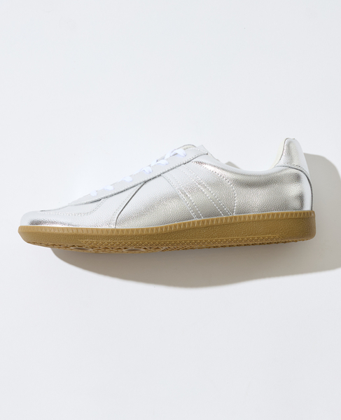 GERMAN TRAINER / ジャーマントレーナー | レザースニーカー 詳細画像 シルバー 3