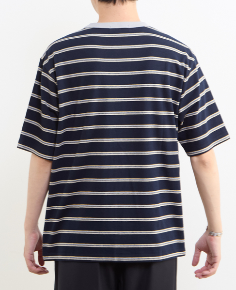 【MASTER FRAME/マスターフレーム】リンガーボーダーTシャツ 詳細画像 ピンク 4