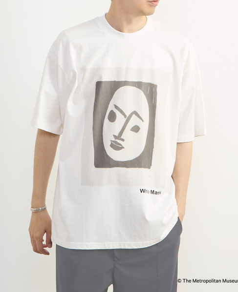 《コラボレーション》The Met × MEN'S MELROSE / コンテンポラリーアート プリントTシャツ 詳細画像 ホワイトＡ 2