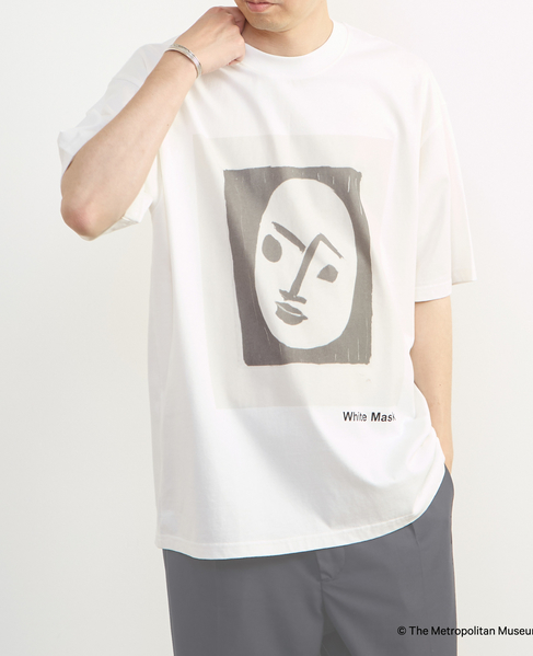 《コラボレーション》The Met × MEN'S MELROSE / コンテンポラリーアート プリントTシャツ 詳細画像 ホワイトＡ 3
