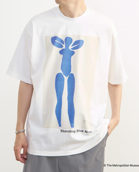 《コラボレーション》The Met × MEN'S MELROSE / コンテンポラリーアート プリントTシャツ 詳細画像 ホワイトＢ 1