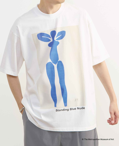 《コラボレーション》The Met × MEN'S MELROSE / コンテンポラリーアート プリントTシャツ 詳細画像 ホワイトＢ 5