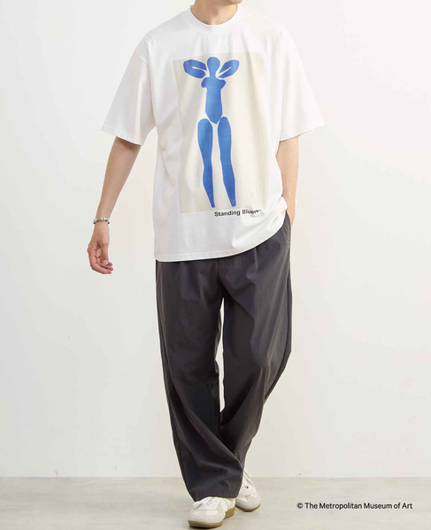《コラボレーション》The Met × MEN'S MELROSE / コンテンポラリーアート プリントTシャツ 詳細画像 ホワイトＢ 8