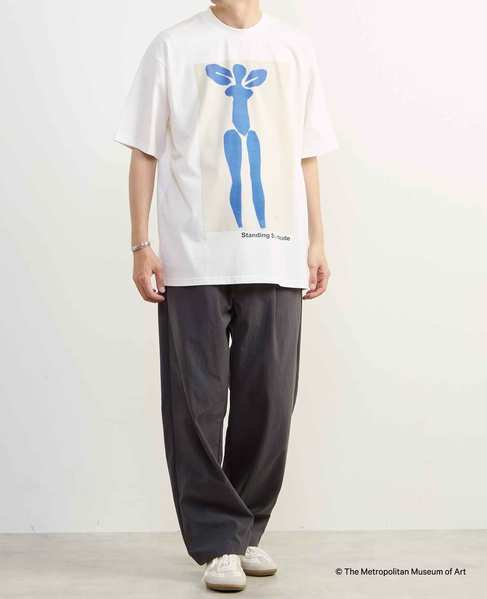 《コラボレーション》The Met × MEN'S MELROSE / コンテンポラリーアート プリントTシャツ 詳細画像 ホワイトＢ 9