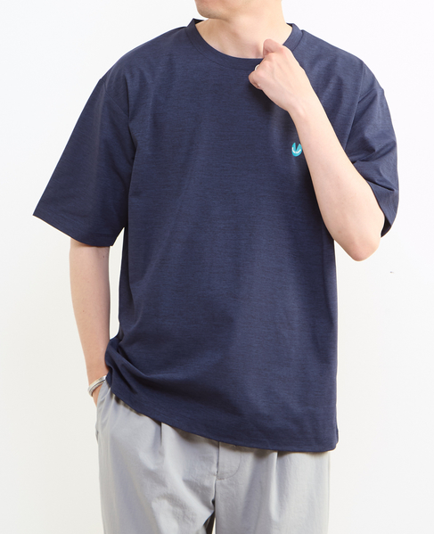 【MASTER FRAME/マスターフレーム】テックジャージワンポイントロゴTシャツ 詳細画像 ブルー 7