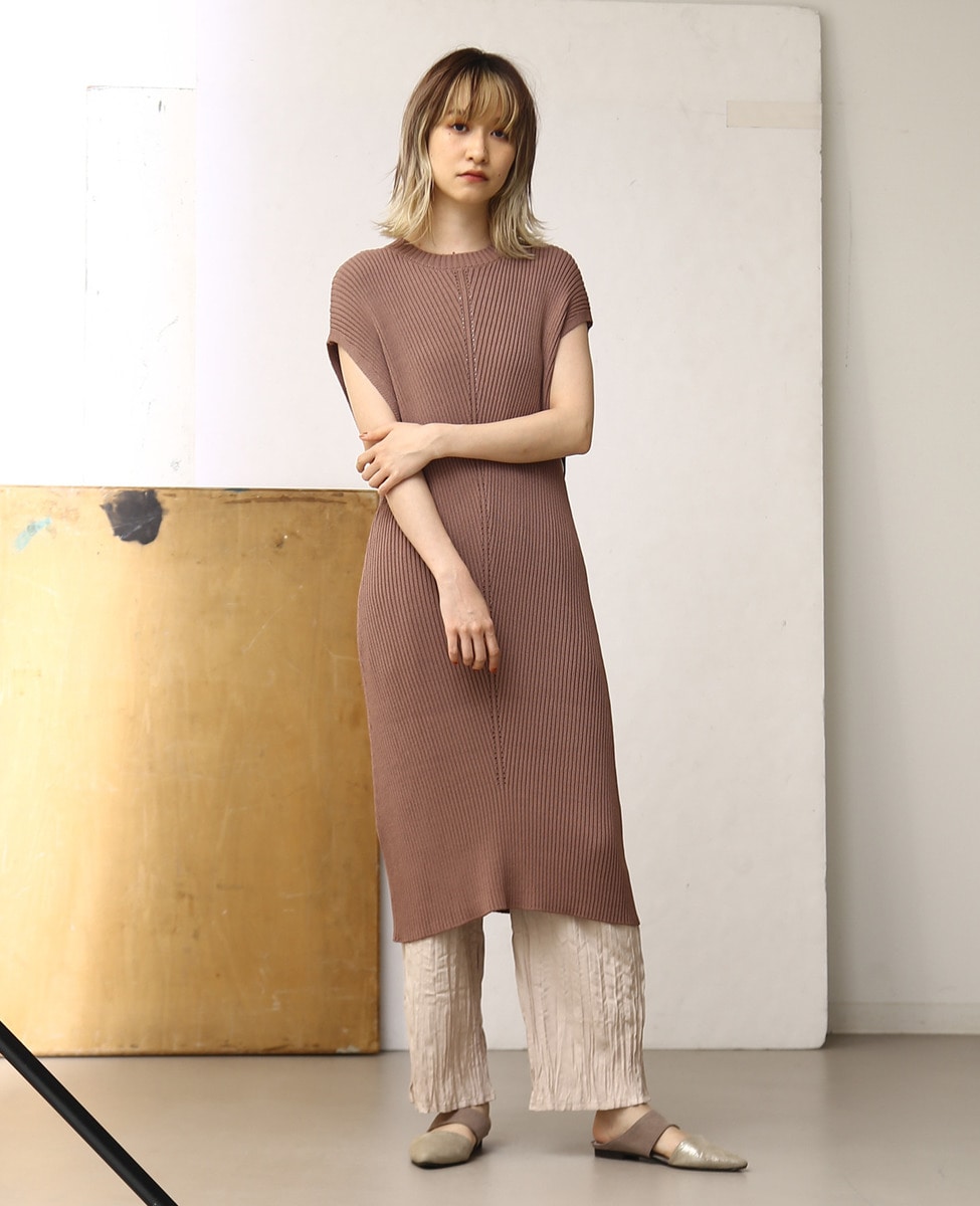 ロングニットベスト 商品詳細 メルローズ公式通販 Melrose Store メルローズストア