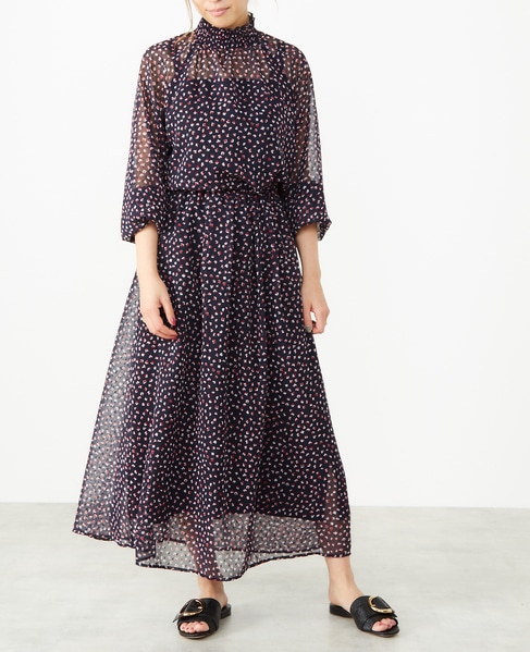 シフォンカットドビーワンピース 商品詳細 メルローズ公式通販 Melrose Store メルローズストア