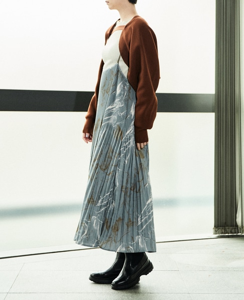 ワッシャープリーツキャミワンピ 柄 商品詳細 メルローズ公式通販 Melrose Store メルローズストア