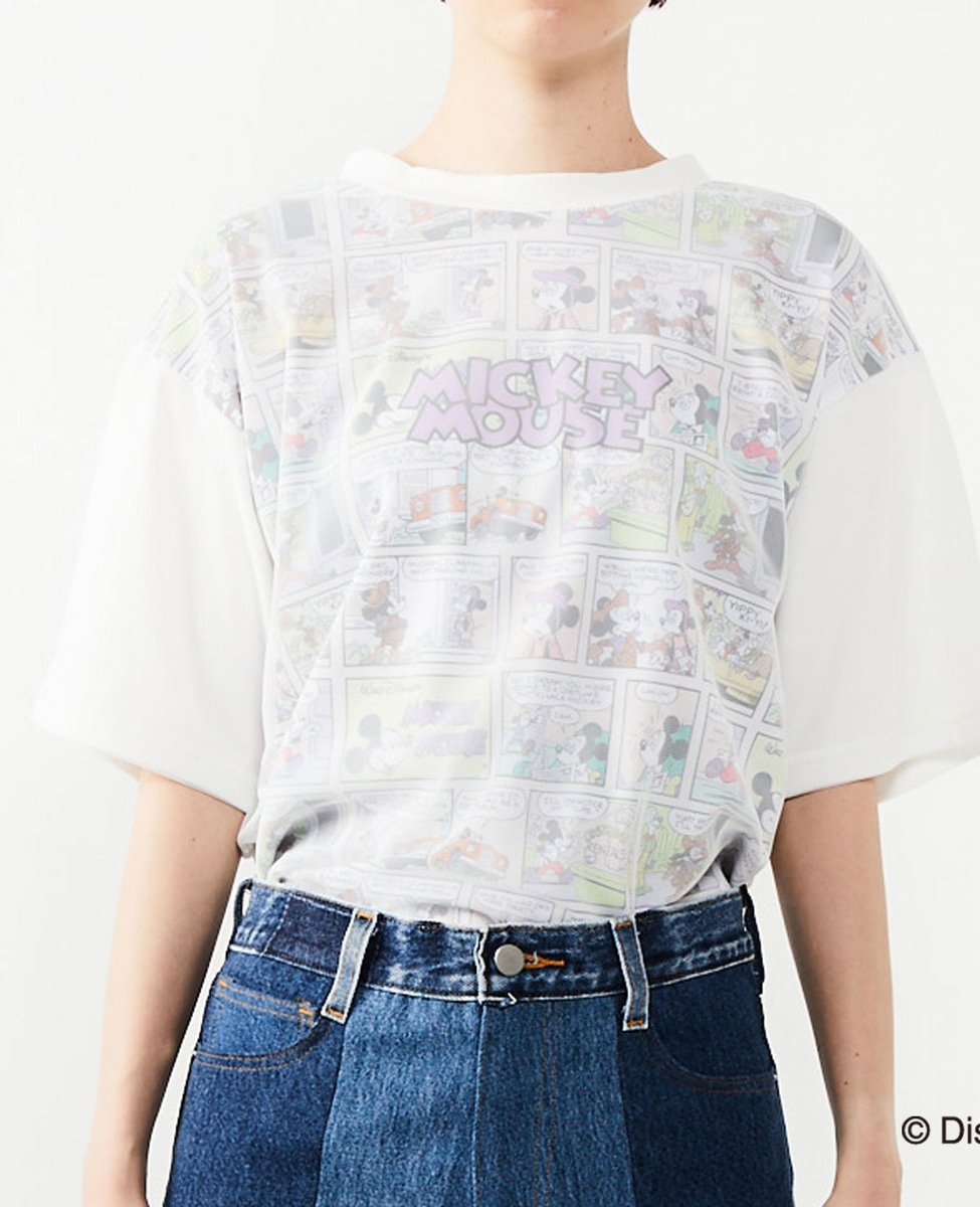 ミッキー コミック柄tシャツ 商品詳細 メルローズ公式通販 Melrose Store メルローズストア ミッキー コミック柄tシャツ 商品詳細 メルローズ公式通販 Melrose Store メルローズストア
