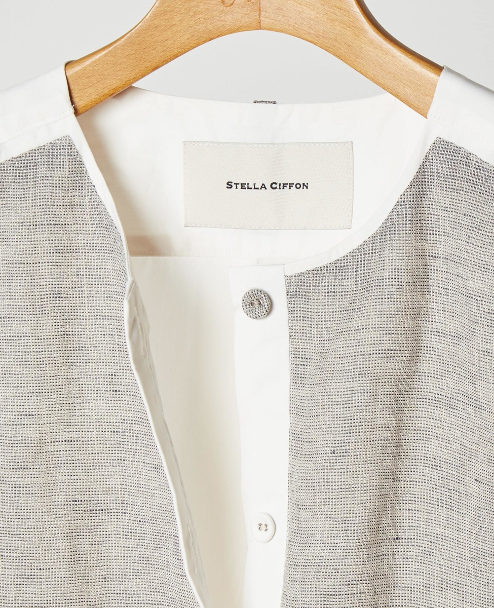 ノーカラーシャツワンピース 商品詳細 メルローズ公式通販 Melrose Store メルローズストア