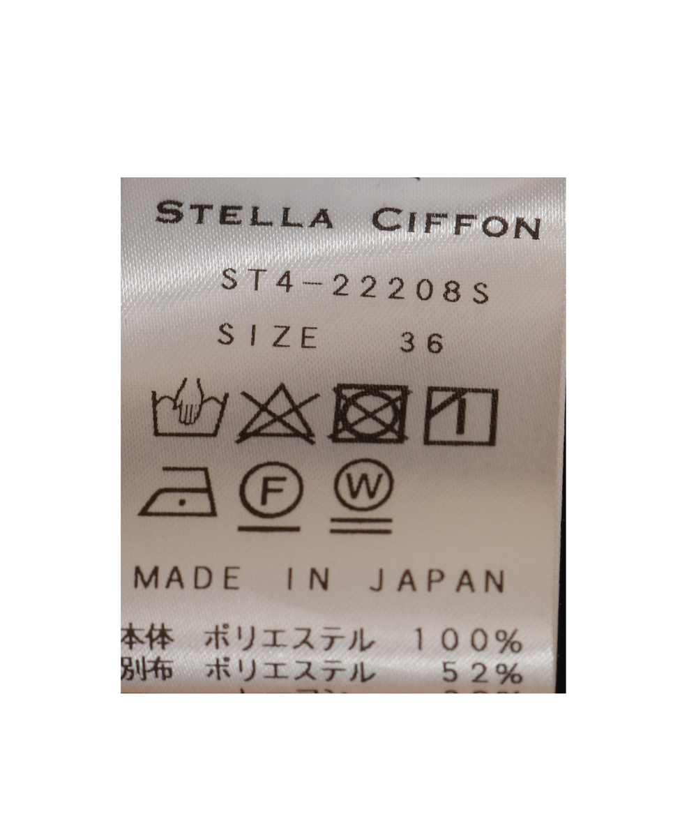 【STELLA CIFFON】soffitto別注 袖ペイズリージャガードシャツブラウス 詳細画像 ネイビー 28
