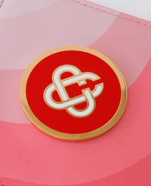 【Casablanca（カサブランカ）】LEATHER CARD HOLDER   AS22-BAG-007 詳細画像 ピンク 4