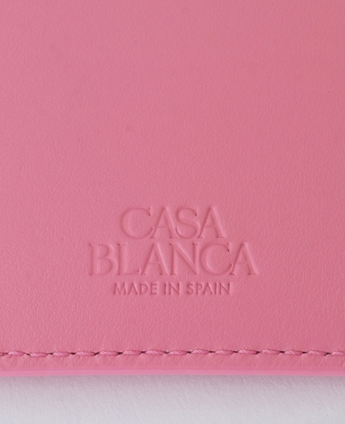 【Casablanca（カサブランカ）】LEATHER CARD HOLDER   AS22-BAG-007 詳細画像 ピンク 5