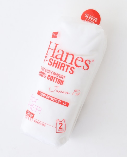 【Hanes（ヘインズ）】2P Sleeveless T-Shirt　 詳細画像 ホワイト×ホワイト 1