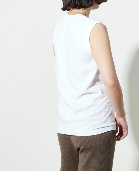 【Hanes（ヘインズ）】2P Sleeveless T-Shirt　 詳細画像 ホワイト×ホワイト 3