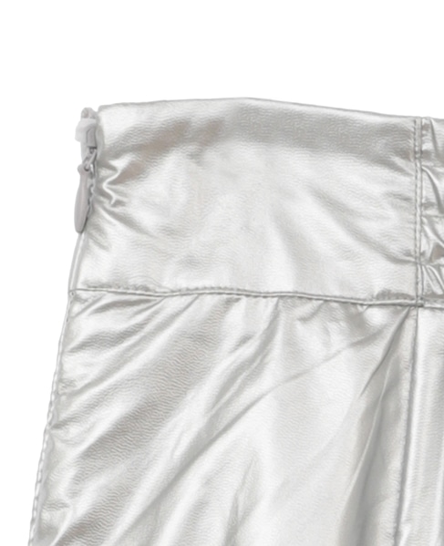 エナメルフェイクレザーパネルスカート 詳細画像 シルバー 14