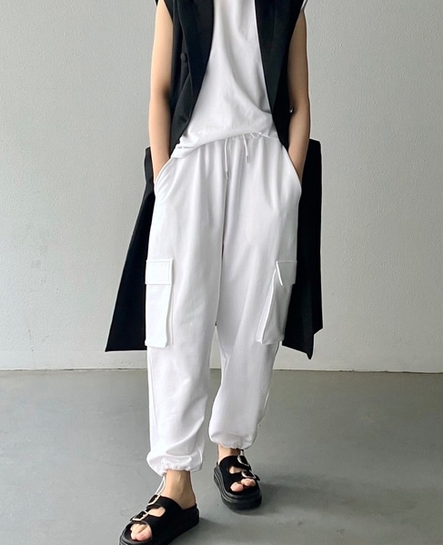 【THE FLATS】 DRAWSTRING CARGO PANTS