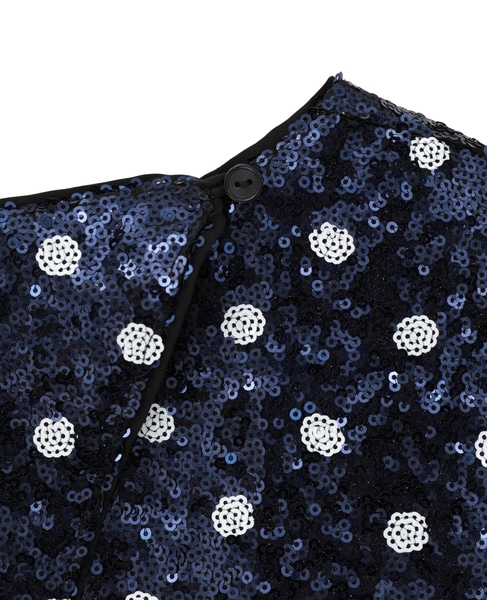 【BAUM UND PFERDGARTEN/バウムウンドヘルガーテン】JIZA スパンコール ブラウス 詳細画像 ネイビー 5