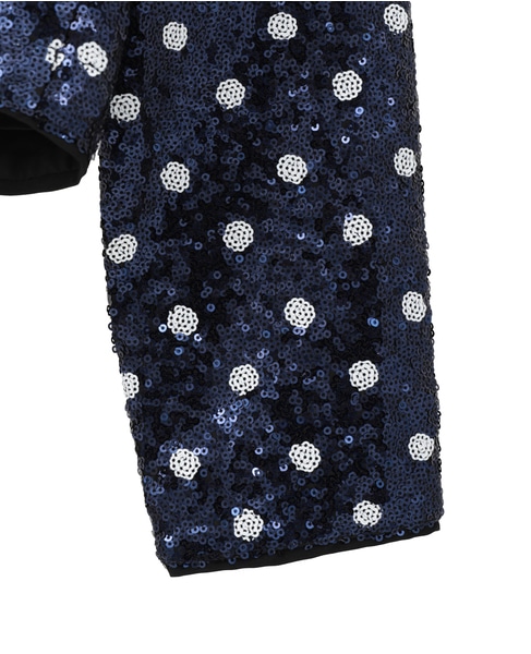 【BAUM UND PFERDGARTEN/バウムウンドヘルガーテン】JIZA スパンコール ブラウス 詳細画像 ネイビー 6