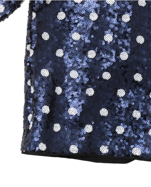 【BAUM UND PFERDGARTEN/バウムウンドヘルガーテン】JIZA スパンコール ブラウス 詳細画像 ネイビー 7