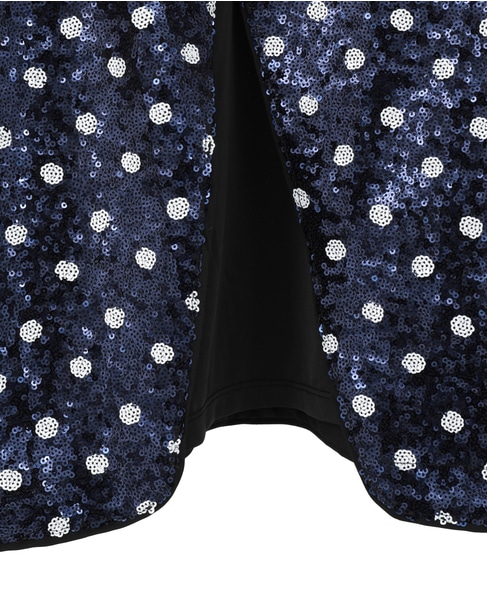 【BAUM UND PFERDGARTEN/バウムウンドヘルガーテン】JIZA スパンコール ブラウス 詳細画像 ネイビー 8