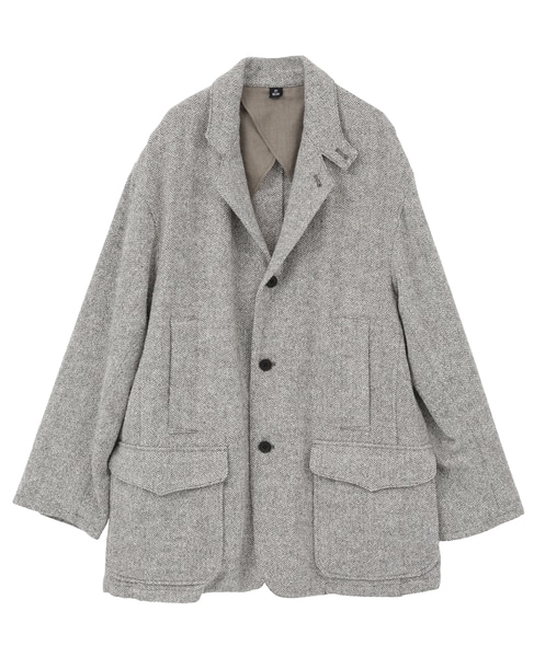 【迷迭香/マンネンロウ】ヘリンボーンテーラードジャケット 詳細画像 ベージュ 1