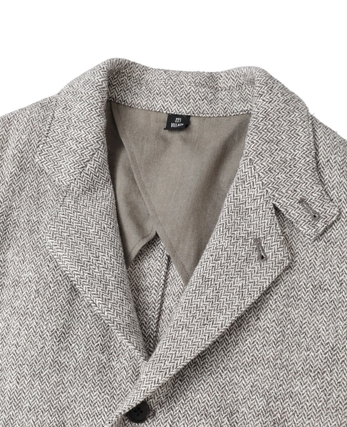 【迷迭香/マンネンロウ】ヘリンボーンテーラードジャケット 詳細画像 ベージュ 3