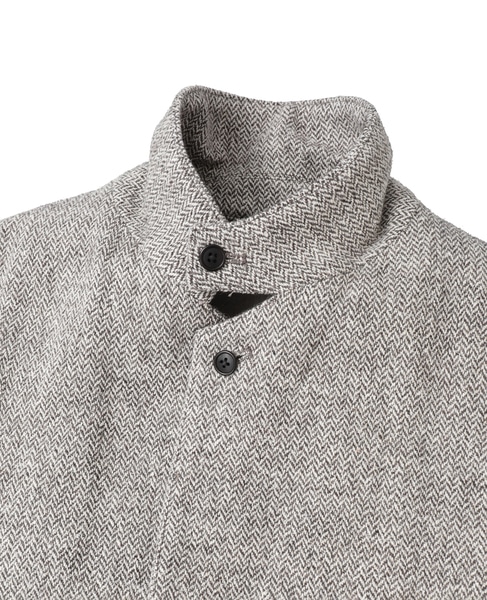 【迷迭香/マンネンロウ】ヘリンボーンテーラードジャケット 詳細画像 ベージュ 6