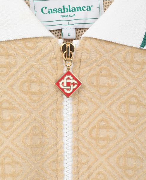 【Casablanca/カサブランカ】MF23-JTP-179-01  ジップアップブルゾン 詳細画像 ベージュ 7