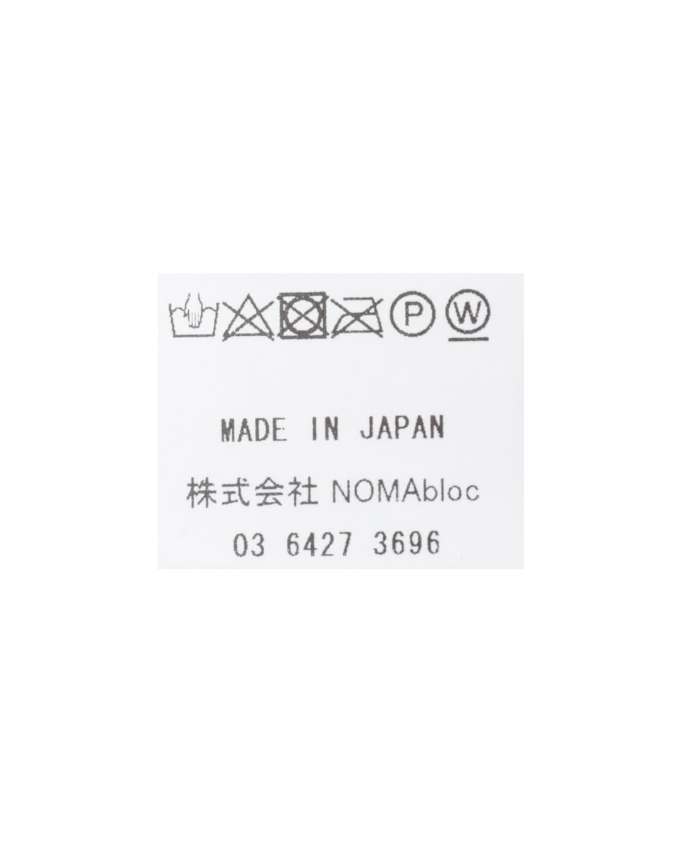 【NOMA t.d./ノーマティーディー】センタープレステーパードパンツ 詳細画像 ブラック 6