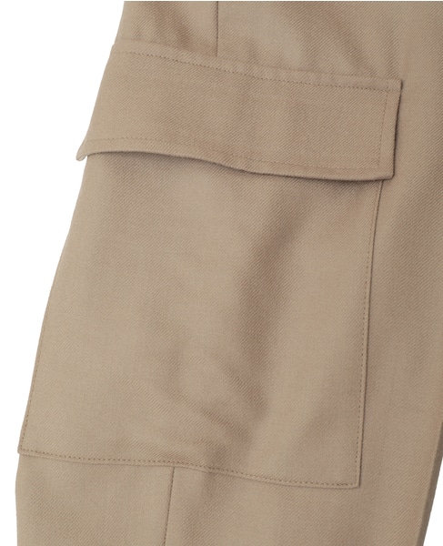【THE FLATS（ザ フラッツ）】テーパードカーゴパンツ 詳細画像 キャメル 15