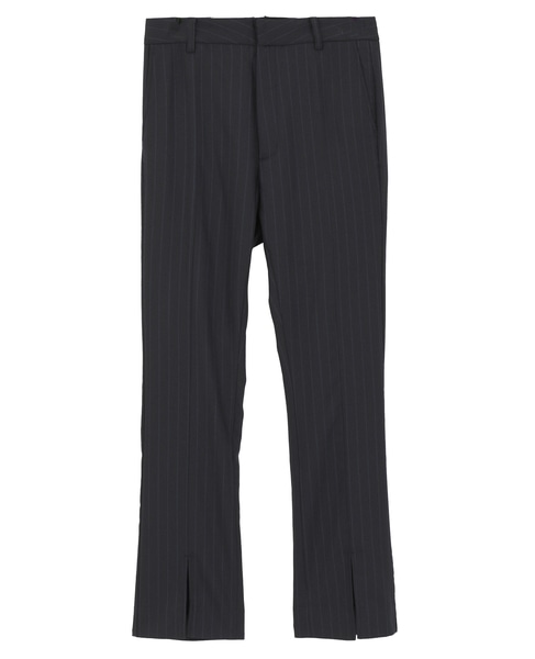 【THE FLATS（ザ フラッツ）】ピンストライプスリットパンツ 詳細画像 ネイビー 11