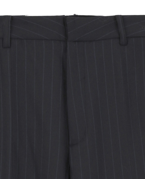 【THE FLATS（ザ フラッツ）】ピンストライプスリットパンツ 詳細画像 ネイビー 13