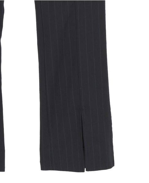 【THE FLATS（ザ フラッツ）】ピンストライプスリットパンツ 詳細画像 ネイビー 17