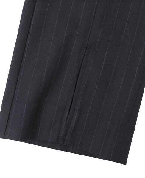 【THE FLATS（ザ フラッツ）】ピンストライプスリットパンツ 詳細画像 ネイビー 18