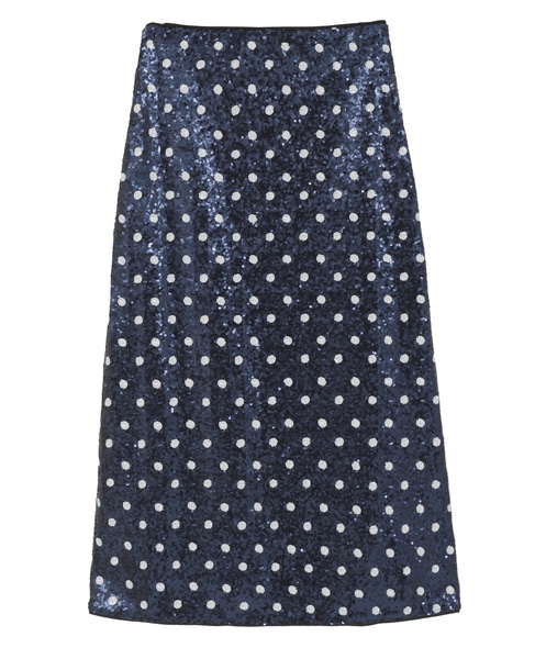 【BAUM UND PFERDGARTEN/バウムウンドヘルガーテン】JILY スパンコール スカート 詳細画像 ネイビー 2